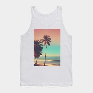 Aesthetic Beach sunset Tank Top